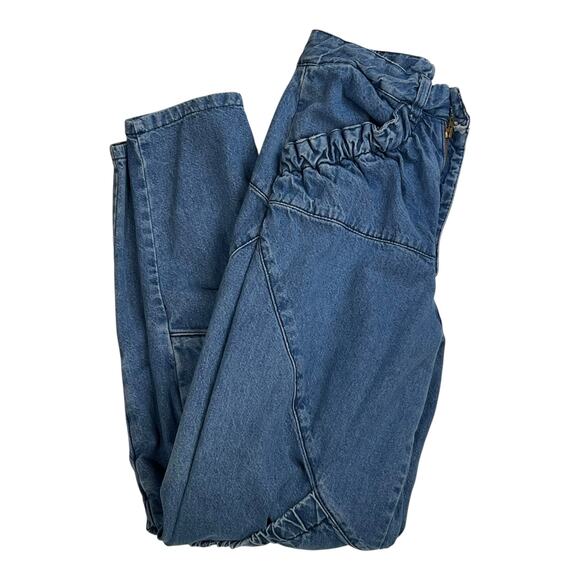 Vintage 80s/90s Via West Ruffled High-Waisted Jeans – Juniors – 23” Waist - Picture 4 of 10